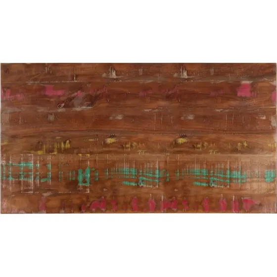 vidaXL bordplade 100x70x3,8 cm rektangulær i massivt genbrugstræ