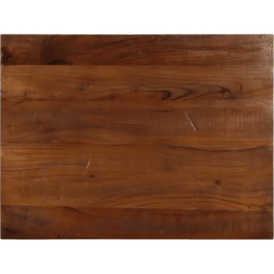vidaXL bordplade 90x70x2,5 cm rektangulr i massivt genbrugstr