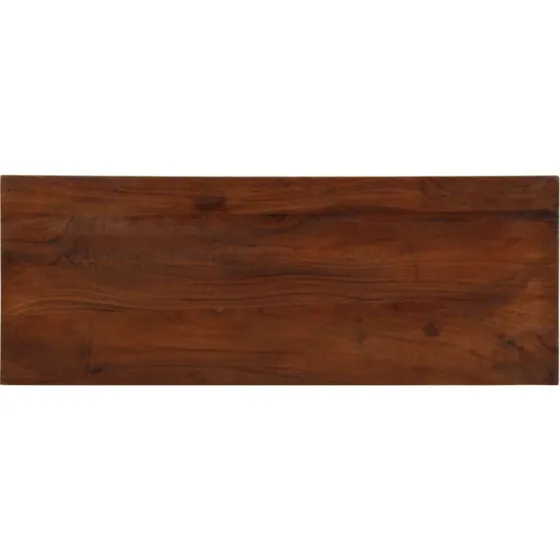 vidaXL bordplade 70x40x3,8 cm rektangulær massivt genbrugstræ