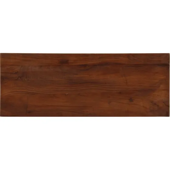 vidaXL bordplade 80x40x3,8 cm rektangulr i massivt genbrugstr