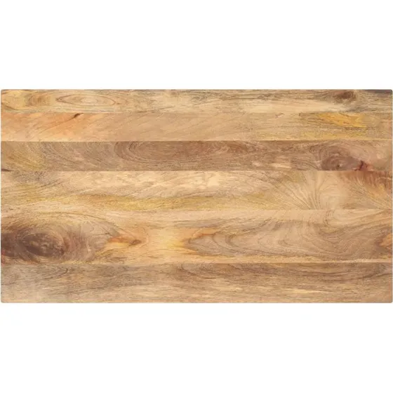Bordplade 100x50x2,5 cm rektangulær i massivt mangotræ