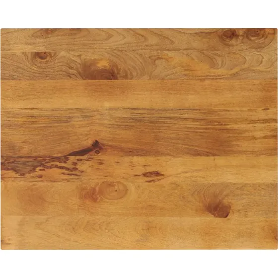 vidaXL bordplade 100x80x2,5 cm rektangulr massivt mangotr
