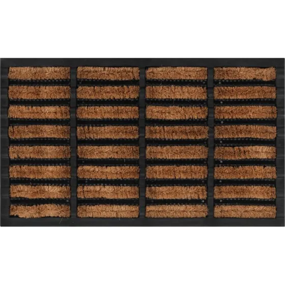 vidaXL drmtte 45x75 cm rektangulr gummi/coir