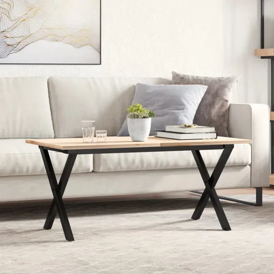 vidaXL bordben X-stel til sofabord 80x40x43 cm, stål