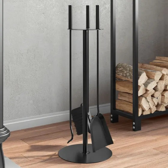 vidaXL 4-delt pejsværktøjssæt 22x59 cm stål