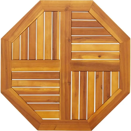 vidaXL ottekantet bordplade 70x70x2 cm i massivt akacietr