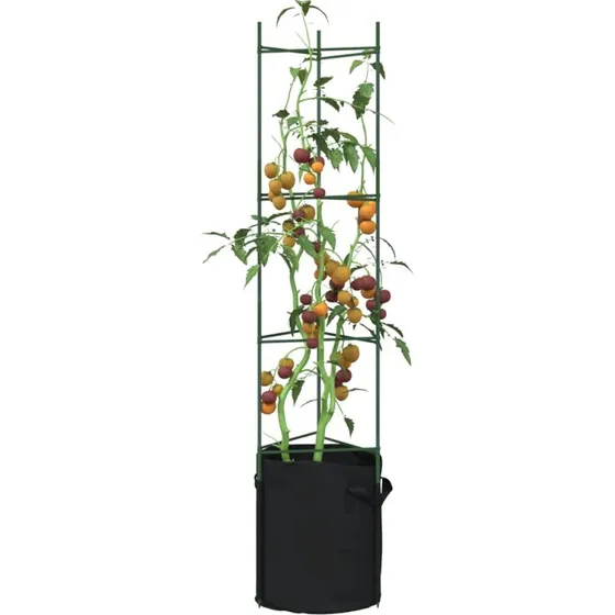 vidaXL espalierer med planteposer 6 stk. 154 cm stål/PP