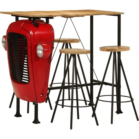 vidaXL barst 5 dele i massivt mangotr