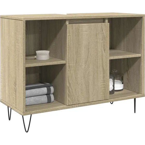 vidaXL badeværelsesskab 80x33x60 cm sonoma-eg