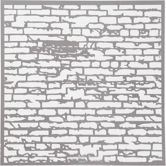 Stencil 30,5x30,5 cm (0,31 mm) – Mursten