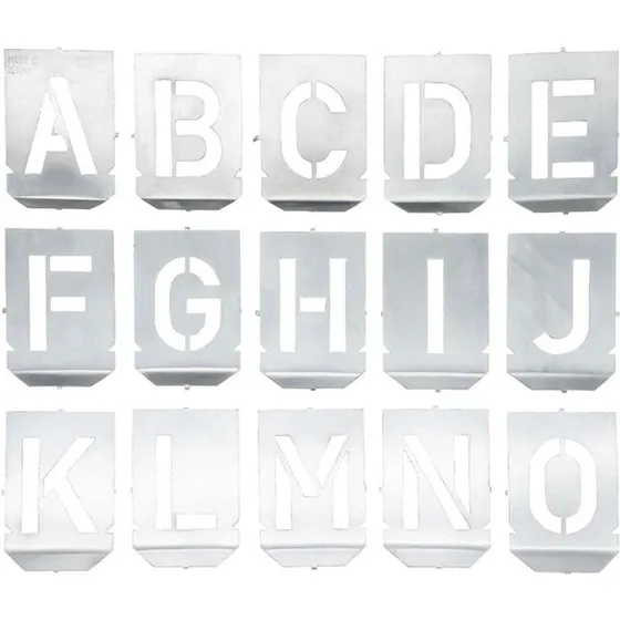 HEIDENPETER Stencil-sæt A–Z + & 30 mm, 27 dele