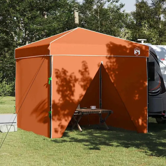 vidaXL Pop-up Canopy Telt Orange 243243251 cm