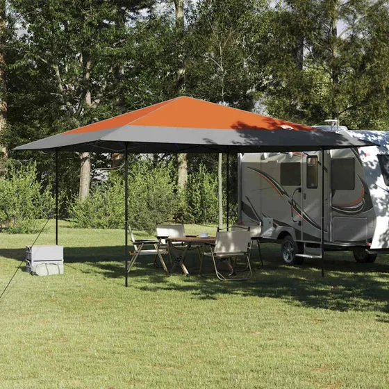 vidaXL Pop-up canopy telt Orange 395x395x251 cm