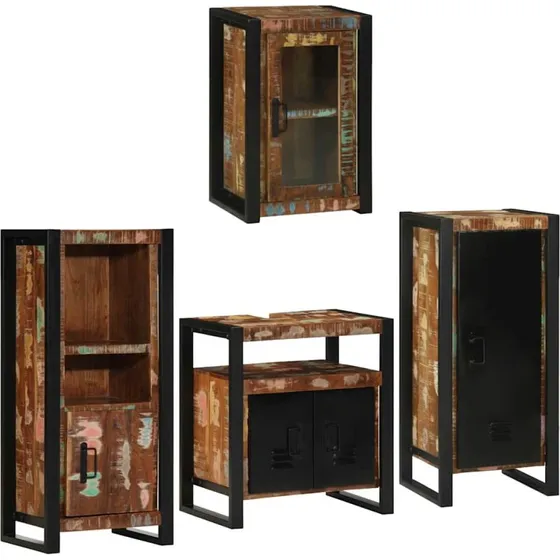 vidaXL Badevrelsesmbelst 4 stk, flerfarvet genvundet tr