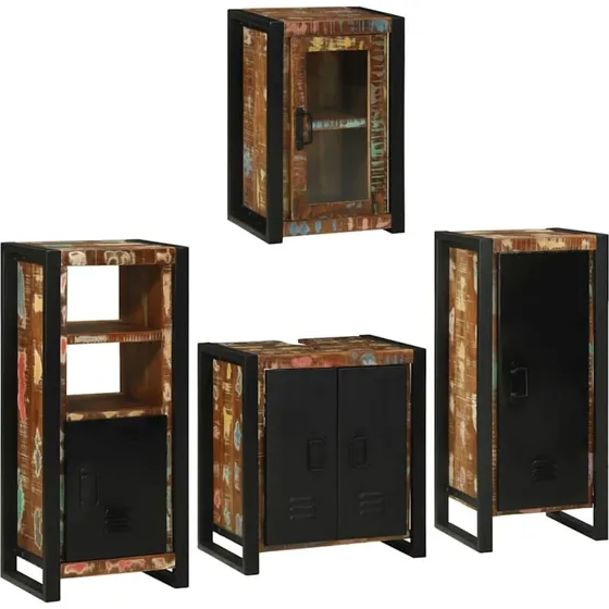 vidaXL Badevrelsesmbelst 4 dele Flerfarvet genvundet tr