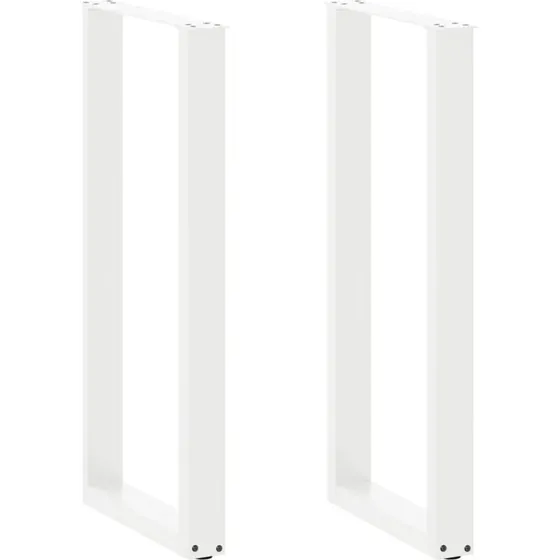 vidaXL U-formede sofabords-/barbordsben 2 stk. 40x(100-101) cm hvid