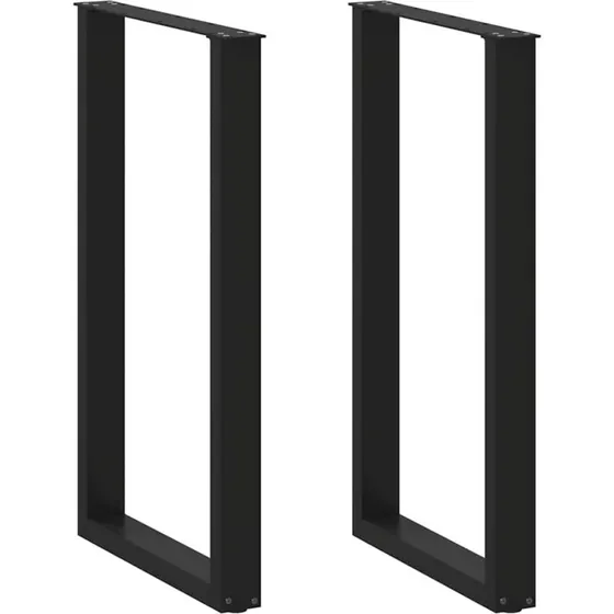 Barbordsben U-formet 60x(100-101) cm sort 2 stk.