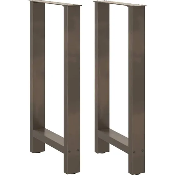 vidaXL barbordsben naturstl 2 stk. 409091 cm