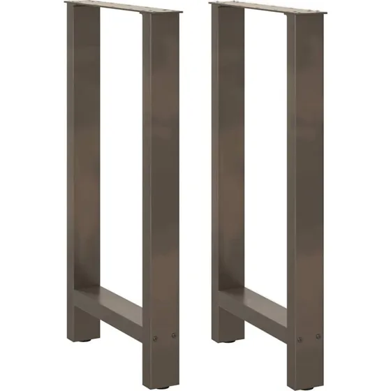 vidaXL barbordsben naturstl 2 stk 50x(90-91) cm