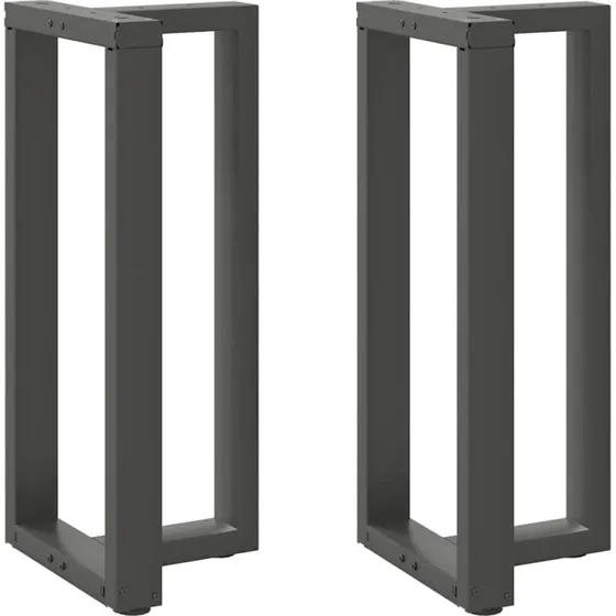 vidaXL T-formet barbordsben 2 stk. antracit 50x35x(90-91) cm
