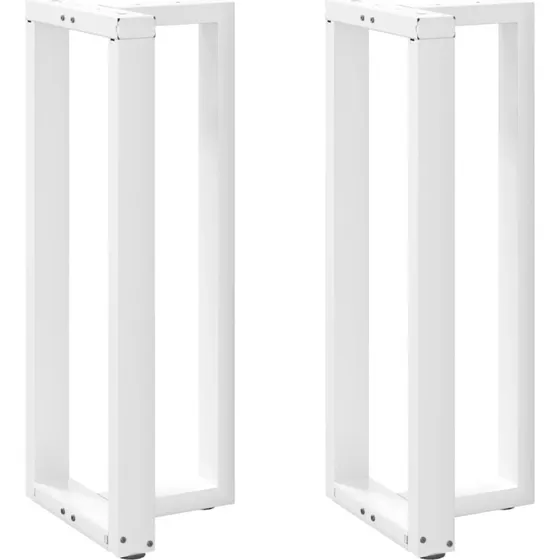 vidaXL T-formede barbordsben 2 stk. hvid 50x35x(100-101) cm