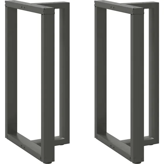 vidaXL T-formede barbordsben 2 stk. antracit 60x35x(100-101) cm