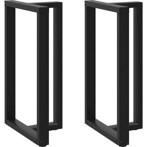 vidaXL T-formede barbordsben 2 stk. sort 60x35x(100-101) cm