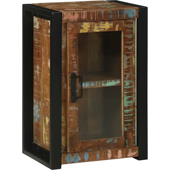 vidaXL Badeværelsesskab Brun 40x30x60 cm Solid genbrugstræ