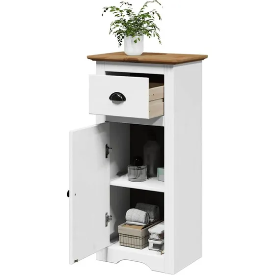 vidaXL badevrelsesskab BODO 44x30x60 cm hvid og brun