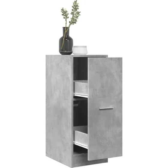 vidaXL apotekerskab 30x41x77,5 cm konstrueret tr betongr