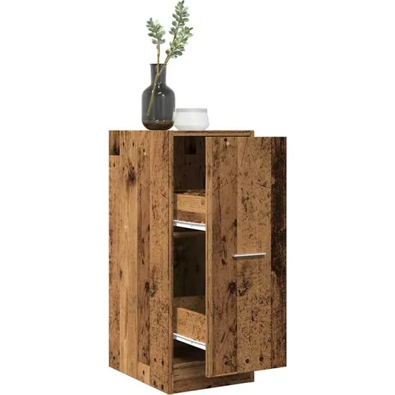 vidaXL apotekerskab 30x41x77,5 cm gammelt tr-look