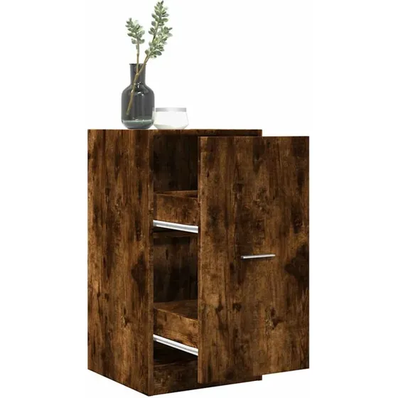 vidaXL apotekerskab 40x41x77,5 cm rget egetr