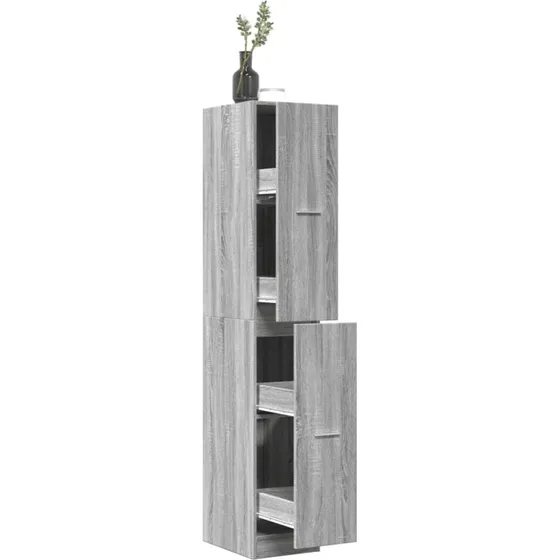 vidaXL apotekerskab 30x41x174,5 cm gr Sonoma-eg