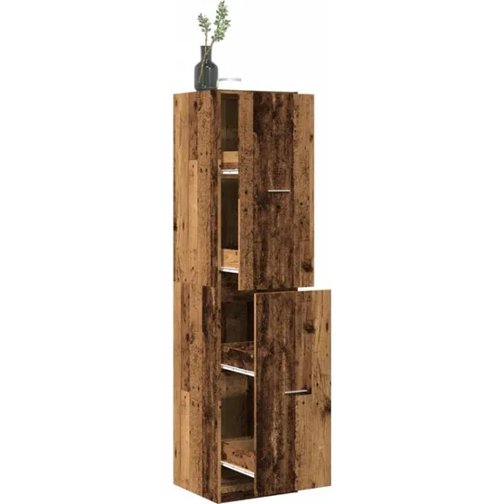 vidaXL apotekerskab 40x41x174,5 cm - gammelt træ-look