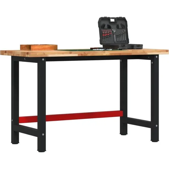 Arbejdsbænk 140x60x83 cm i massivt akacietræ