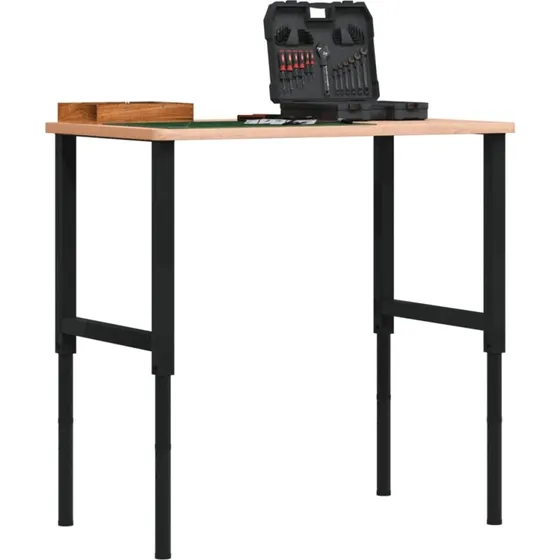 vidaXL arbejdsbnk 100x60 cm i massivt bgetr, hjde 71,598 cm