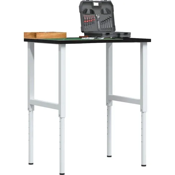 vidaXL arbejdsbnk 80x60x(71,5-98) cm massivt egetr