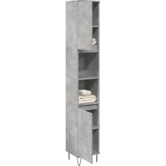 vidaXL badevrelsesskab 30x30x190 cm konstrueret tr betongr