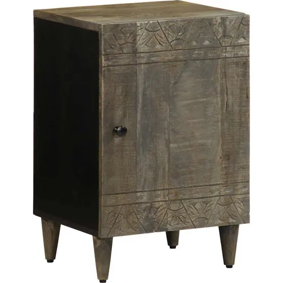 vidaXL badevrelsesskab 38x33x58 cm massivt mangotr lysegr