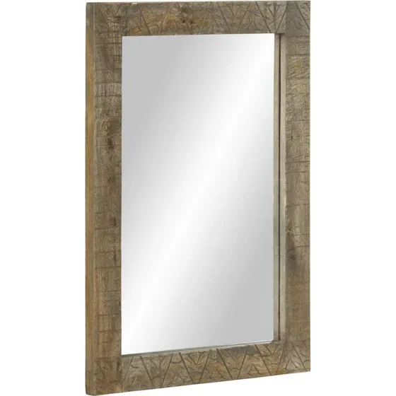 vidaXL badevrelsesspejl 50x2,5x70 cm, massivt mangotr