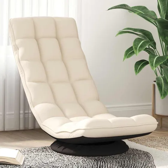 vidaXL drejelig gulvstol i hør 70x51x79 cm