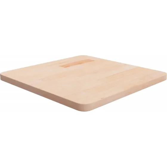 vidaXL firkantet bordplade 50x50x2,5 cm ubehandlet egetræ