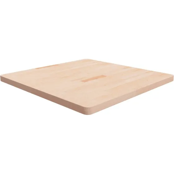 vidaXL Bordplade i massivt egetræ 90x90x4 cm ubehandlet