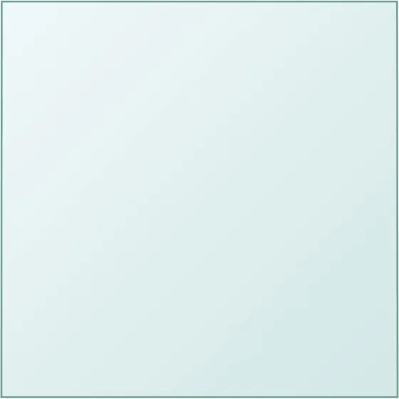 vidaXL bordplade hrdet glas 40x40 cm transparent