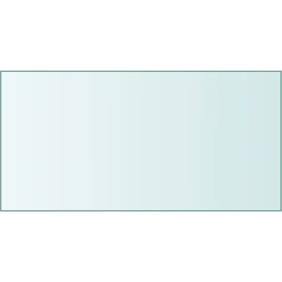 vidaXL bordplade 50x100 cm hrdet glas, transparent