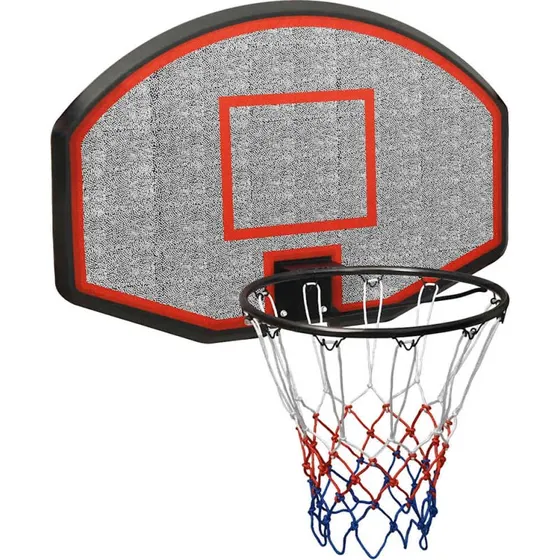 vidaXL basketballkurv med plade 90x60x2 cm, sort