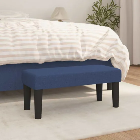 vidaXL bænk 70x30x30 cm stof blå