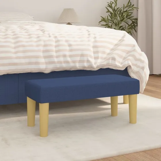 vidaXL stofbænk 70x30x30 cm - blå