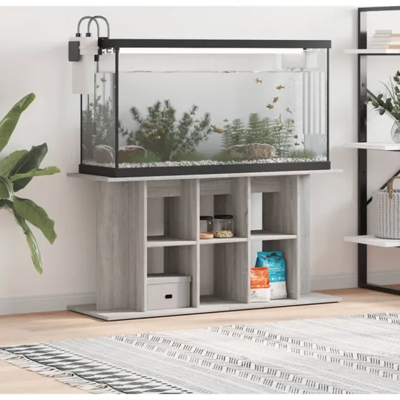 vidaXL akvariebord 120x40x60 cm gr Sonoma-eg