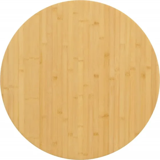 vidaXL bordplade Ø60x2,5 cm bambus